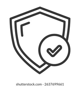 Security Icon Lineal Style Vector Illustration