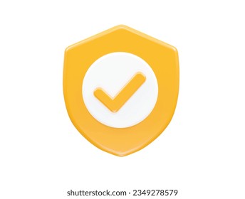 Security icon lock 3d vector rendering transparent element
