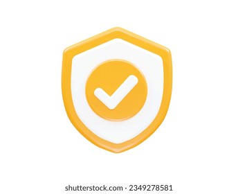 Security icon lock 3d vector rendering transparent element