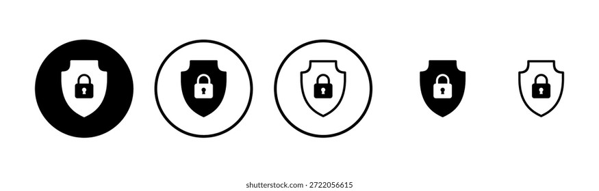 Diseño de logotipo de icono de seguridad. icono de protección. privacidad. vpn