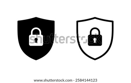 Security icon logo design. protection icon. privacy. vpn