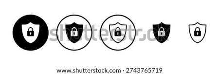 Security icon logo design. protection icon. privacy. vpn