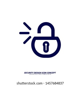 Security icon logo design vector. Protection and Security Vector Line Icons Set. Business Data Protection Technology, Cyber Security, Computer Network Protection. Editable Stroke. Web Icon