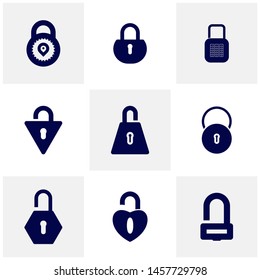 Security icon logo design vector. Protection and Security Vector Line Icons Set. Business Data Protection Technology, Cyber Security, Computer Network Protection. Editable Stroke. Web Icon