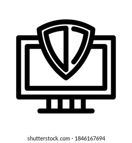 Icono de seguridad o logotipo símbolo de signo aislado ilustración vectorial - iconos vectoriales de estilo negro de alta calidad
