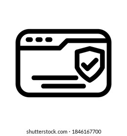 Security icon or logo isolated sign symbol vector illustration - high quality black style vector icons
