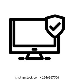 Security icon or logo isolated sign symbol vector illustration - high quality black style vector icons
