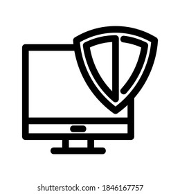 Icono de seguridad o logotipo símbolo de signo aislado ilustración vectorial - iconos vectoriales de estilo negro de alta calidad
