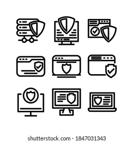 Icono de seguridad o logotipo símbolo de signo aislado ilustración vectorial - Colección de iconos vectoriales de estilo negro de alta calidad
