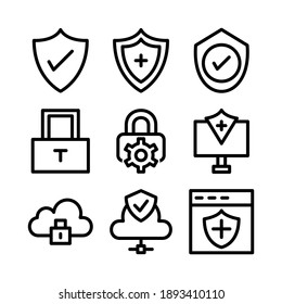 icono de seguridad o logotipo símbolo de señas aislado ilustración vectorial - Colección de iconos vectoriales de estilo negro de alta calidad
