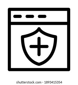 security icon or logo isolated sign symbol vector illustration - high quality black style vector icons

