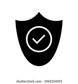 icono de seguridad o logotipo símbolo de signo aislado ilustración vectorial - iconos vectoriales de estilo negro de alta calidad
