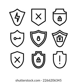 icono de seguridad o logotipo símbolo de signo aislado ilustración vectorial - iconos vectoriales de estilo negro de alta calidad
