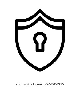 icono de seguridad o logotipo símbolo de signo aislado ilustración vectorial - iconos vectoriales de estilo negro de alta calidad
