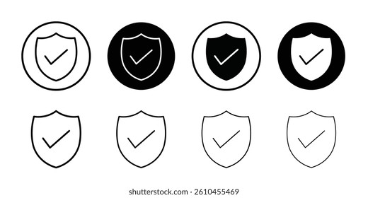 Security icon logo set vector