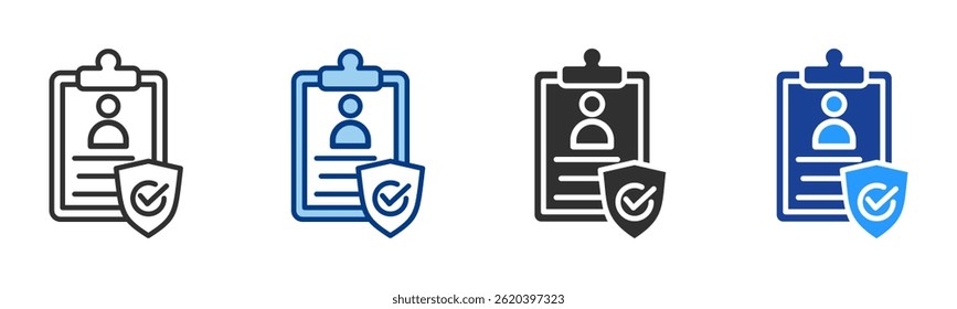 Security Icon Multiple Style Vector Collection