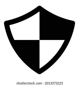 Icono de seguridad en el fondo blanco.