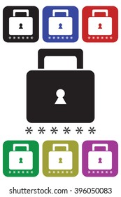 Security icon on a white background SingleSeries