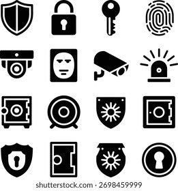 Diseño de Colección de Security Icon Pack