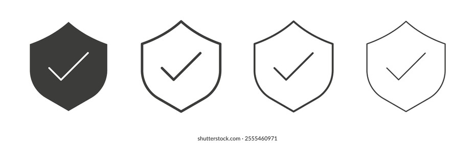 Security icon pack. vector illustration