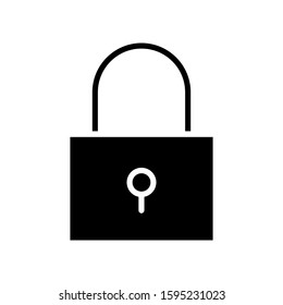 security icon, padlock icon, protection icon on a white background