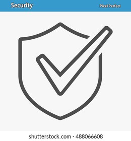Security Icon. Professional, pixel perfect icons optimized for both large and small resolutions. EPS 8 format. 12x size for preview.