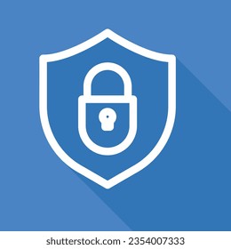 Icono De Seguridad, Signo De Protección, Icono De Padlock, Intimidad, Icono De Seguridad, Vector Protector Escudo, Elementos De Diseño Protector, Símbolo De Seguridad Bloqueado, Diseño Denegado De Acceso Para Aplicaciones Móviles E Ilustración De Sitios Web
