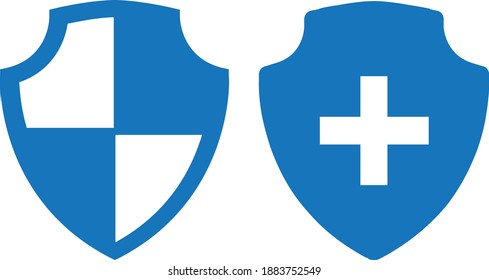 Security icon. protection icon vector (blue version)