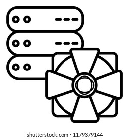 Security icon, server protection icon