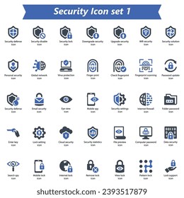 Security Icon Set 1, Vector Graphics