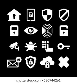 Security icon set