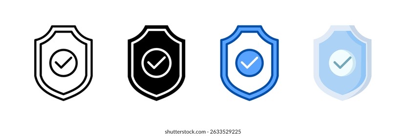 Security icon set bundle. Multi style icon collection perfect for websites, apps, and presentations. Simple vector icon collection