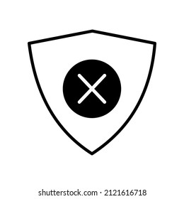 security icon set image with glyph style