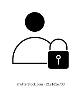 imagen de conjunto de iconos de seguridad con estilo de glifo