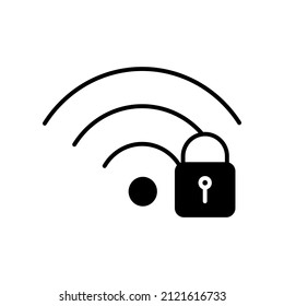 security icon set image with glyph style