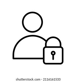 security icon set with line style