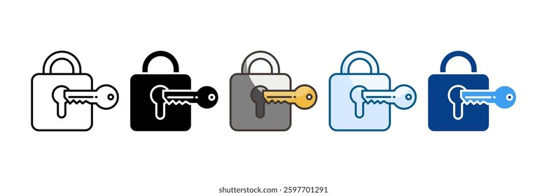 Security Icon Set Multiple Style Collection