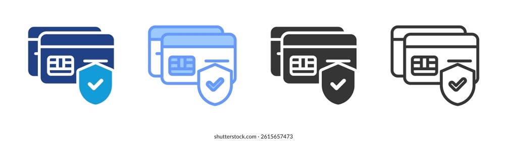 Security icon set multiple style collection