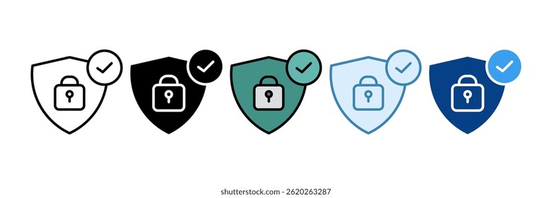 Security Icon Set Multiple Style Collection