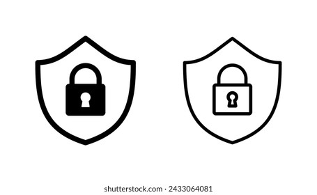 Sicherheitssymbol gesetzt. Schutzsymbol. Privacy. vpn