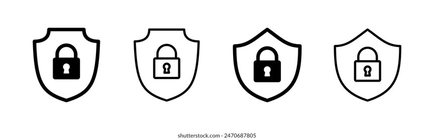 Security icon set. protection icon. privacy. vpn