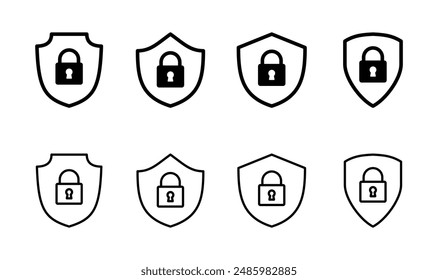 Security icon set. protection icon. privacy. vpn