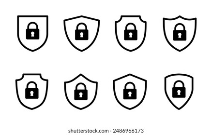 Security icon set. protection icon. privacy. vpn