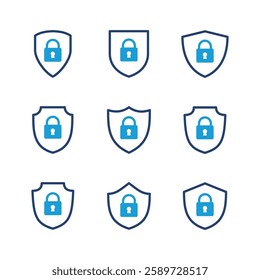 Security icon set. protection icon. privacy. vpn