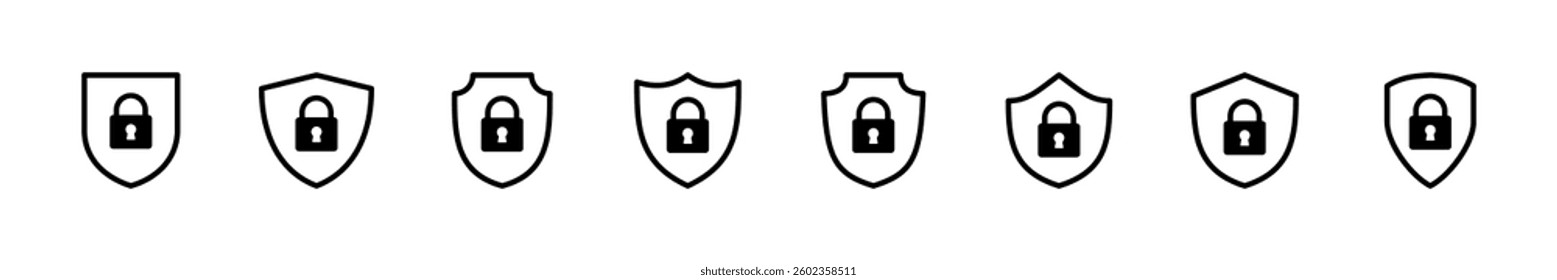 Security icon set. protection icon. privacy. vpn