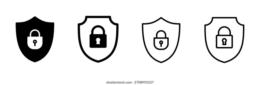 Security icon set. protection icon. privacy. vpn