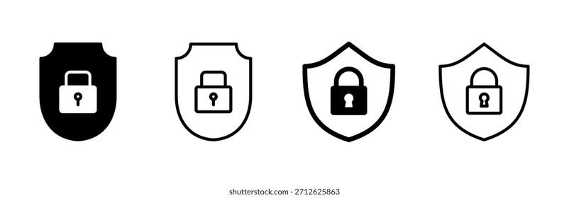 Security icon set. protection icon. privacy. vpn