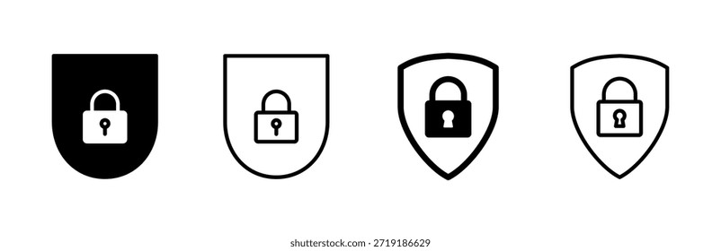 Security icon set. protection icon. privacy. vpn
