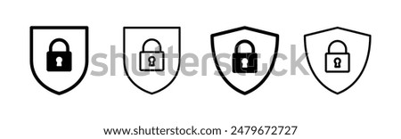 Security icon set. protection icon. privacy. vpn