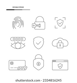 Security Icon Set Vector Design.